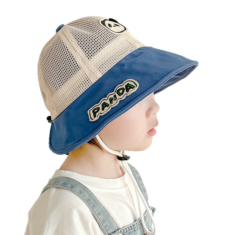 Sombrero de bebé, sombrero de visera de malla transpirable de verano, sombrero para el sol de aleros grandes para bebés, sombrero para el sol para niños lindos