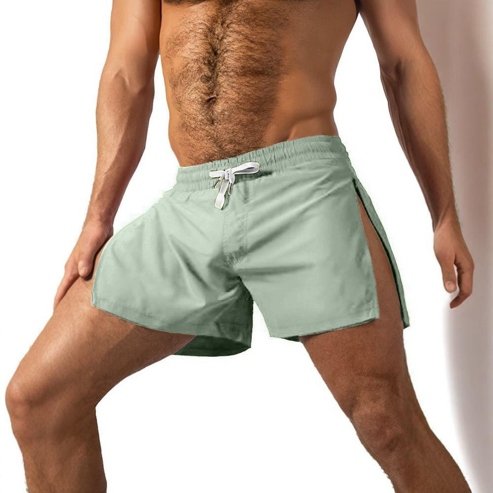 Pantalones deportivos de ocio de comercio exterior transfronterizo pantalones cortos de secado rápido de seda de hielo en verano pantalones cortos de fitness tendencia de carrera de tres puntos para hombres pantalones de Europa