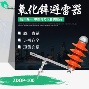 Yangzhou Fuyi ZDOP-100 High Voltage Arrester 10KV Outdoor Zinc Oxide Arrester