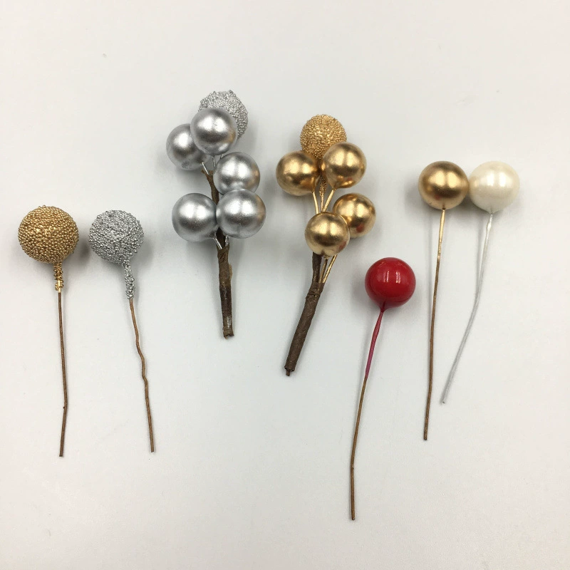 Золотой серебряный пузырчатый шар Рождественский красный фруктовый крем ягода гранат маленький шелк DIY коробка конфет аксессуары