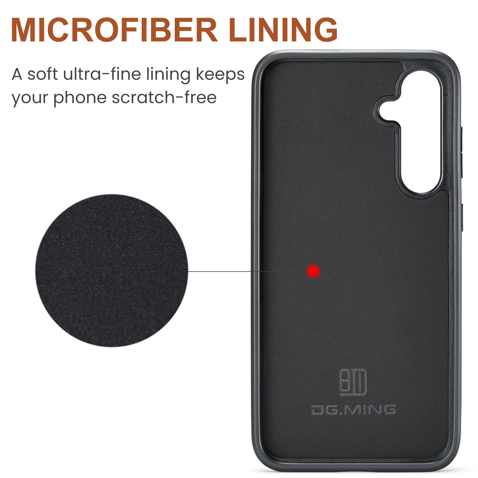 M5 für Samsung S24 magnetische kabellose Ladetelefonhülle S24 Plus Zwei-in-Eins-Anti-Diebstahl-Bürsten-Brieftaschen-Schutzhülle_voghion.com