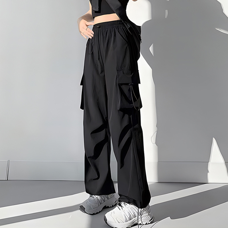 Girls' Summer Cargo Pants 2026 New Style Girls' Summer Mosquito Repellent Pants Children's Loose Wide-Leg Pants Thin Long Pants