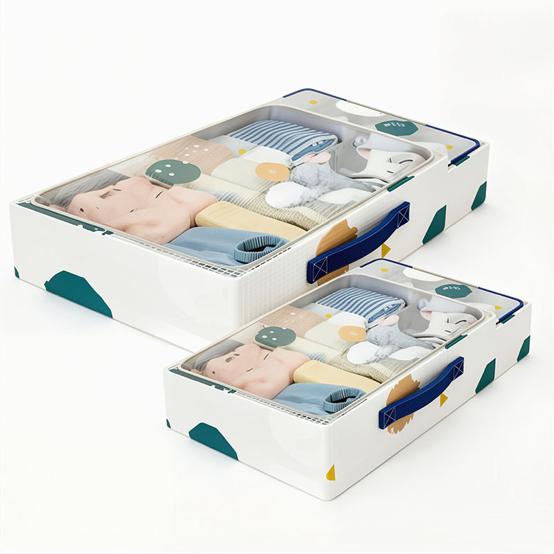 Pvc Under-Bed Storage Box Clothes Quilt Storage Storage Box Finishing Box Storage Sofa Transparent Under-Bed Storage Box