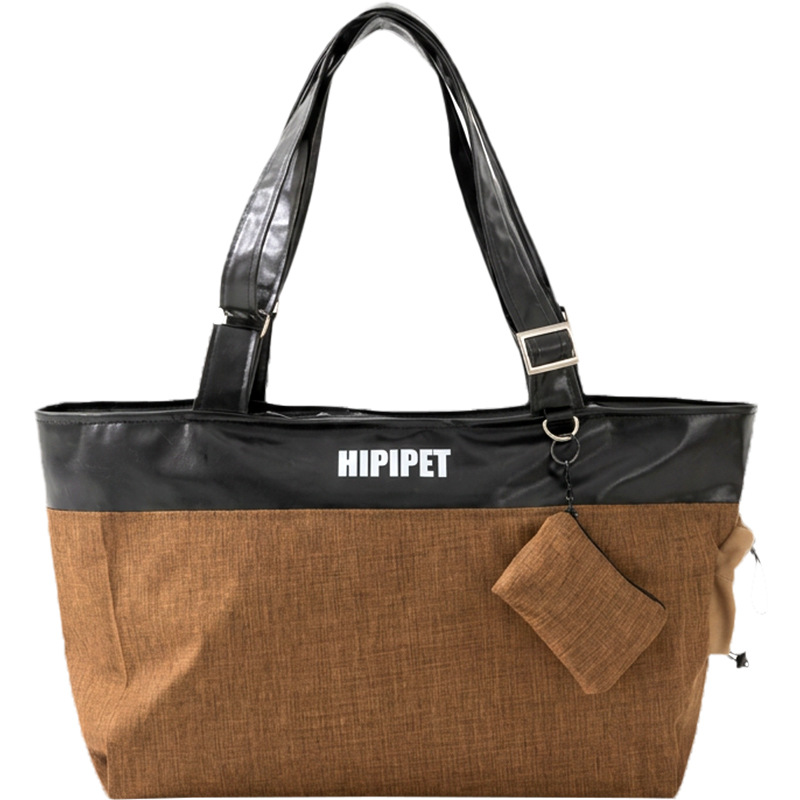 Cuatro temporadas nuevas bolsas de viaje de perros de cuero urbano, bolsas para gatos, bolsas de hombro para perros pequeños y medianos, bolsas de tote.
