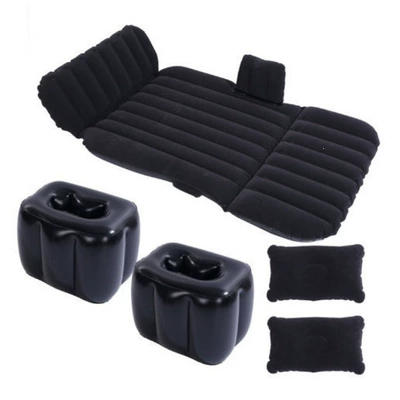 Vehicle-mounted inflatable bed and other vehicles - default-item-huiqi-37-points-flocking-black-double-support-electric-pump-big-discount