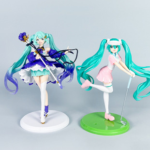 Miku Hand-held Second-dimensional Animation Birthday Party Bauhinia Bauhinia Initial Sound Landscape Model Decoration