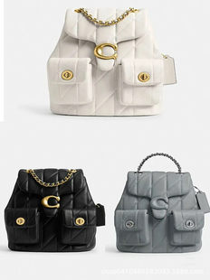 Backpack, bag strap, Chanel style, drawstring