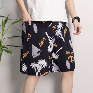 Men's summer thin trousers, casual breathable beach shorts, plus size, suitable for outdoor wear