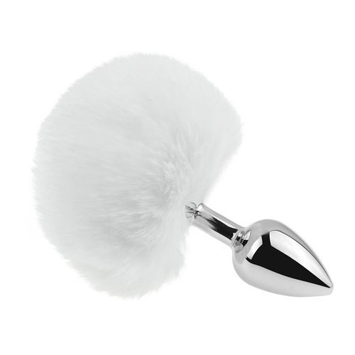 金属后庭尾巴肛塞 毛球肛塞 兔子尾巴肛塞防真毛球大毛球厂家批发