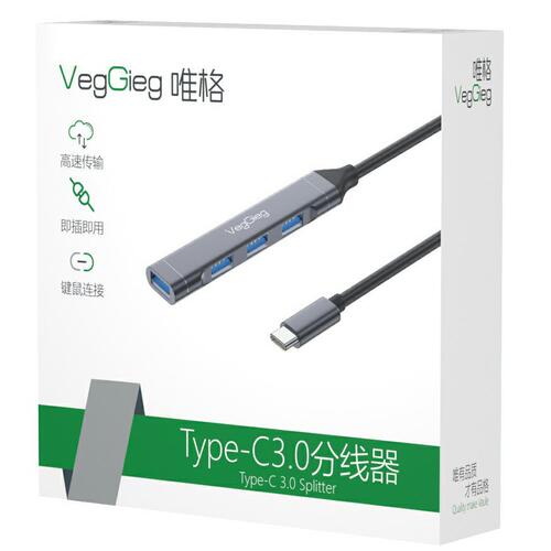 Weige USB3.0 splitter docking station laptop mobile phone U disk expansion dock typec hub HUB