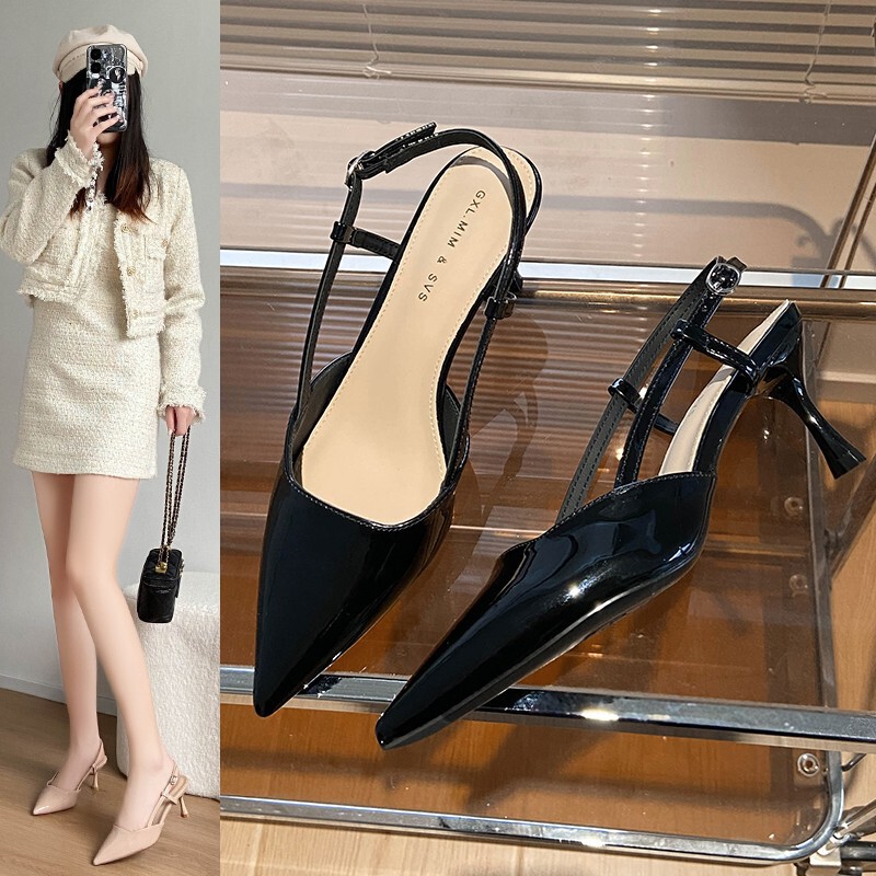 Chanel-Style Autumn Outfit with a Complete Set of Fashionable Ladylike Jackets, Dresses, and High Heels