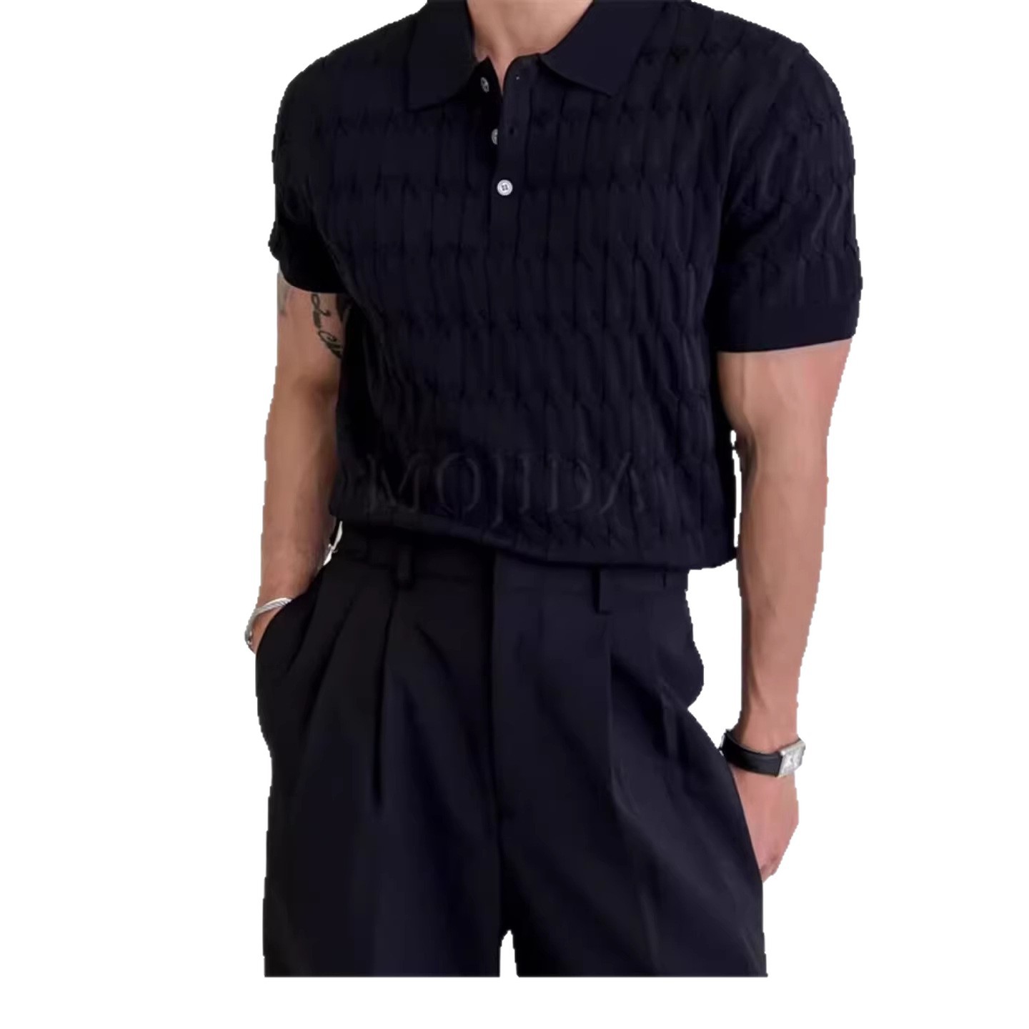 Men's Short Sleeve Polo Shirt - Breathable Slim Fit Casual T-Shirt For Summer, Lightweight & Comfortable, Modern Minimalist Style_voghion.com
