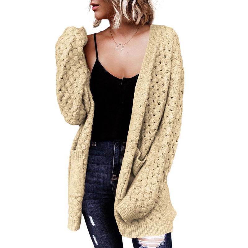 2025 nuevo cabello transfronterizo de moda casual de mujer cardigan de manga larga camisa de fondo grueso cabello transfronterizo