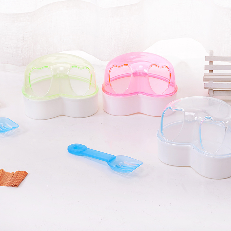Fabricantes al por mayor pet po hámster baño bañera sala de baño de arena amor baño pequeños productos de limpieza pet
