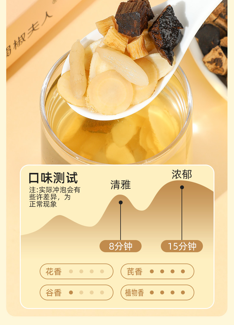 Yuanqi Sibao Tea Energy Four Treasure Herbal Tea Bags Mai Dong Huang Qi Dang Shen Xi Yang Shen 180g specifications