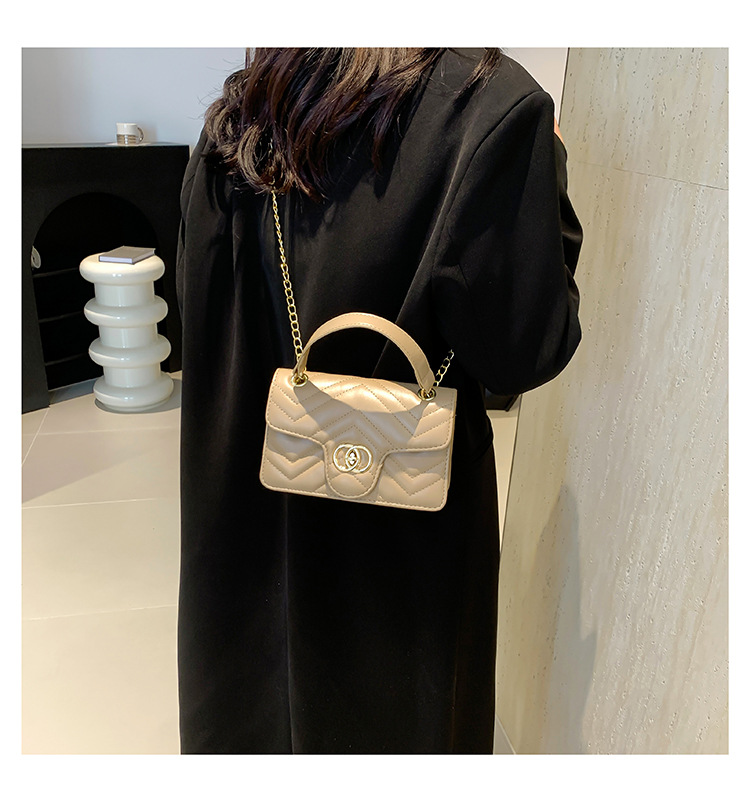 Fashion chain crossbody for women 2024 new high-end niche shoulder bag, fragrant style diamond grid small square bag_voghion.com