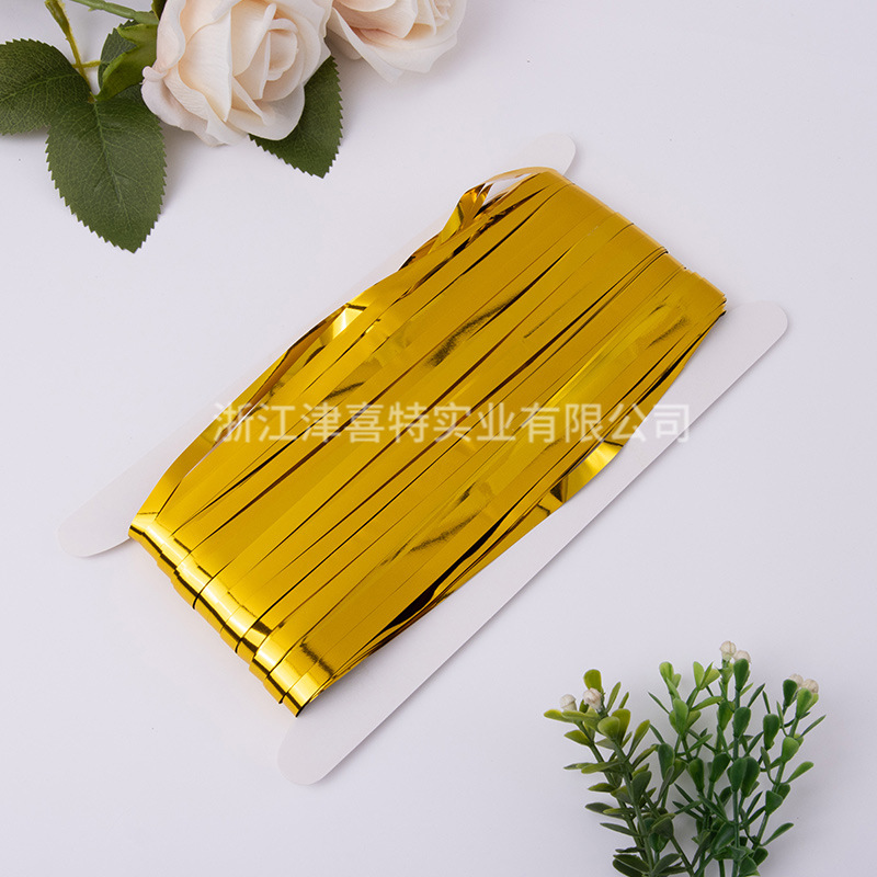 Cortina de lluvia brillante de 1mX2m para Navidad, fiestas de cumpleaños, festivales, decoración de bodas, telones de fondo