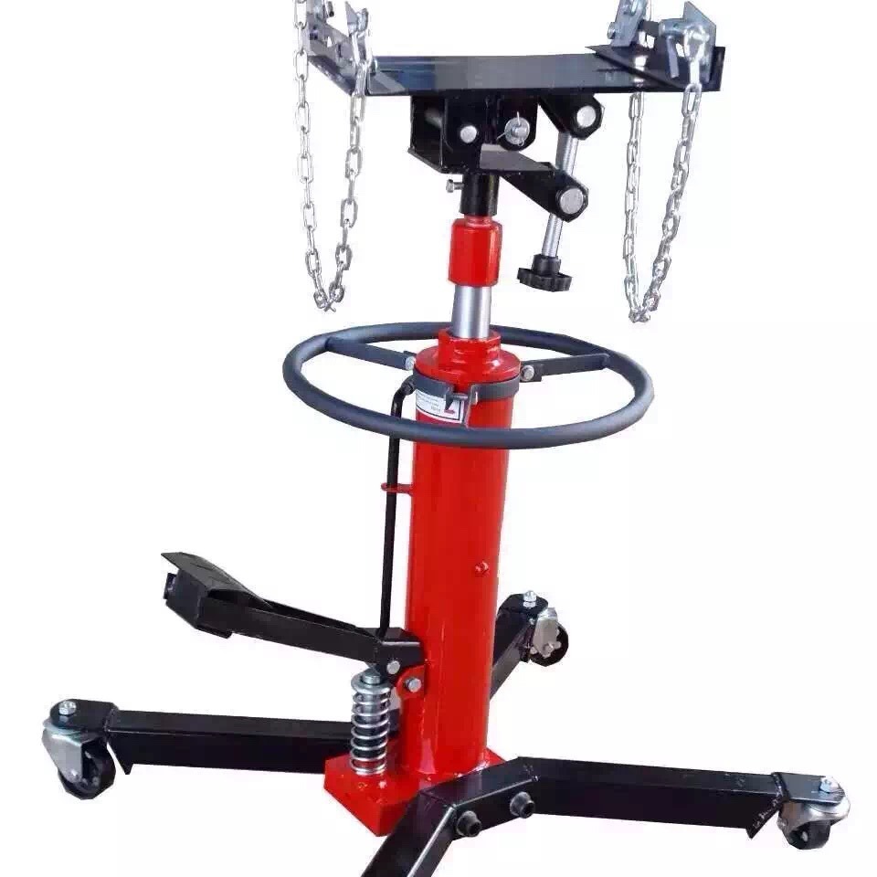 Elevador hidráulico de transmisión de doble cilindro de 0.5T de alta posición para taller de reparación de automóviles, herramienta profesional para extraer soportes de caja de cambios y rodamientos.
