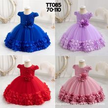 Cross-border summer children's dress high-end birthday dress