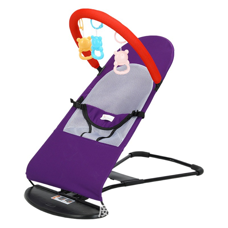 Baby coax artifact baby rocking chair baby comfortable breathable cotton cloth Four Seasons universal baby soothing chair coax sleeping artifact
