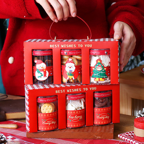 Christmas paper tape baking cake biscuit jar packaging box handmade diy decorative sealing stickers