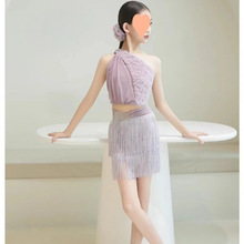 夏季新款拉丁舞服练习服演出舒适套装显白高档亲肤少儿舞台表演服