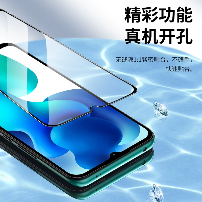 [Подходит для Redmi 14R 13C 12R полный экран 10XPro защитное стекло, Redmi9 8A 7, HD 10A стеклянная пленка 6]