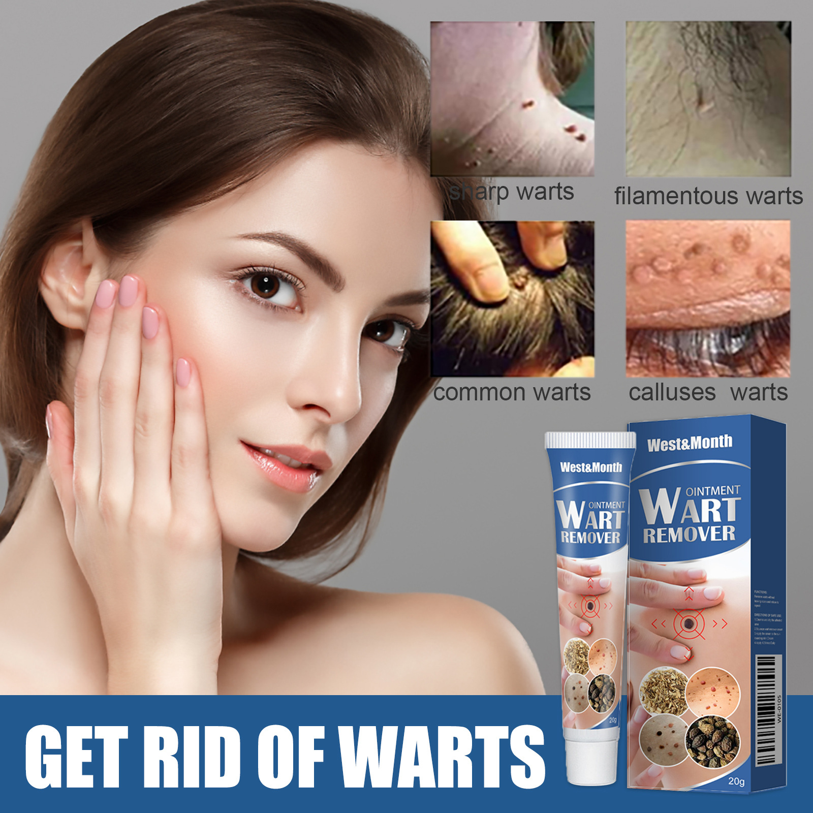 West Month Care Cream Nourishes Hands, Feet, and Face Skin, Making It Smooth and Tender, Daily Care Cream