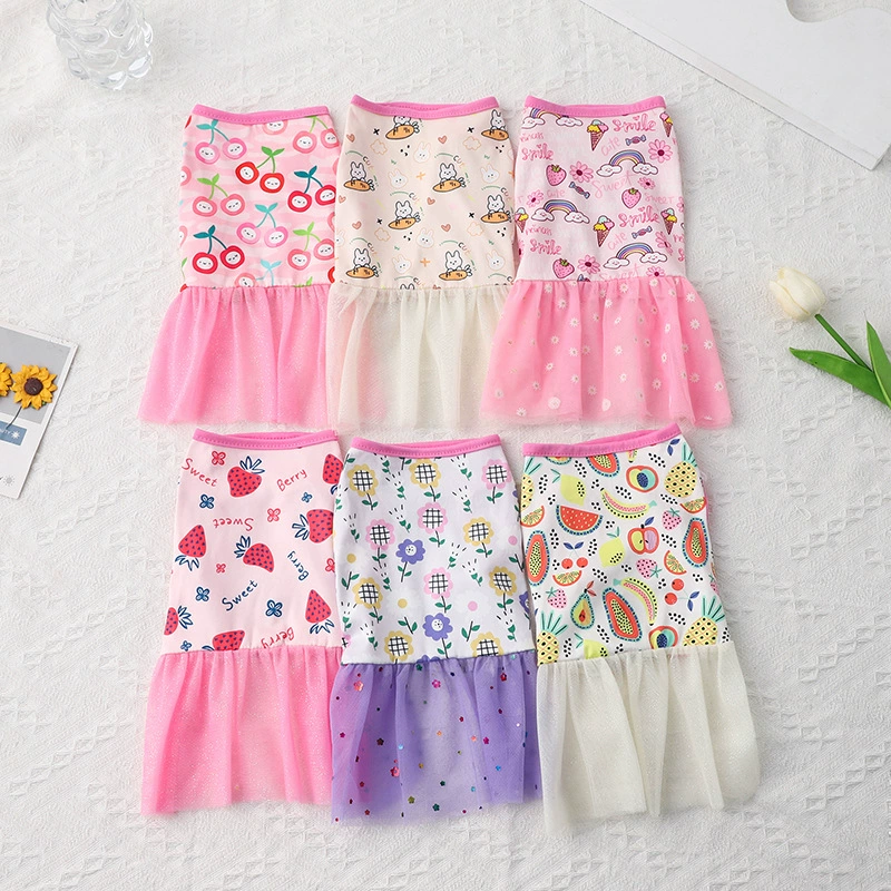 Источник Фабрика Одежда для домашних животных Собака Сетка Платье Принцессы Платье Щенка Платье Собака Милое Платье