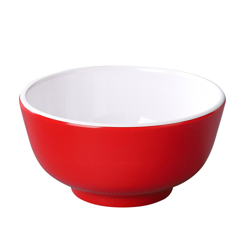 A8 melamine tableware two-color Nordic small soup bowl hot pot…
