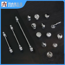 法式亮银色拉手衣柜橱柜抽屉现代简约厨房黄铜五金轻奢鞋柜门把手