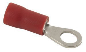 NTE Electronics 76-IRT8-5\/16L PVC Insulated Ring Terminal,