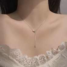 高级感轻奢小蛮腰珍珠流苏项链女潮网红小众设计感气质简约锁骨链