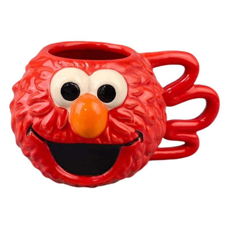 Taza de cerámica 3D con diseño de pájaro, taza de agua para parejas, regalo de oficina