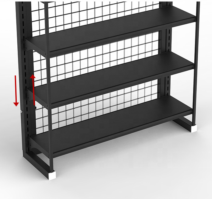 商超食品展示架啤酒饮料展示架便利店零食展示架来图来样