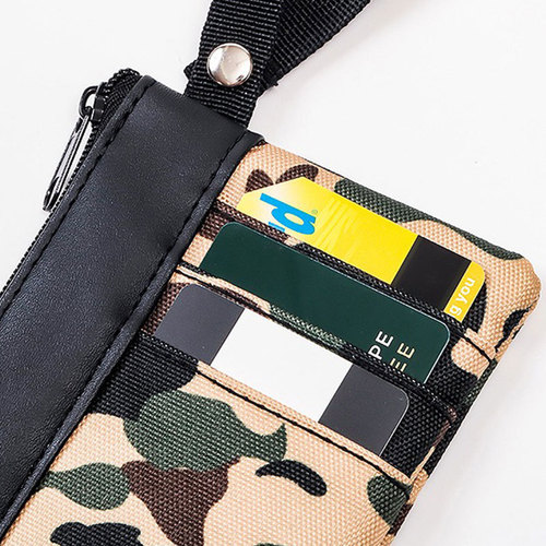 Japanese magazine accessory: Comfortable Ape Camo Tote Bag & Wallet – 2-Piece Set in Cute Japanese-Korean Style for Women