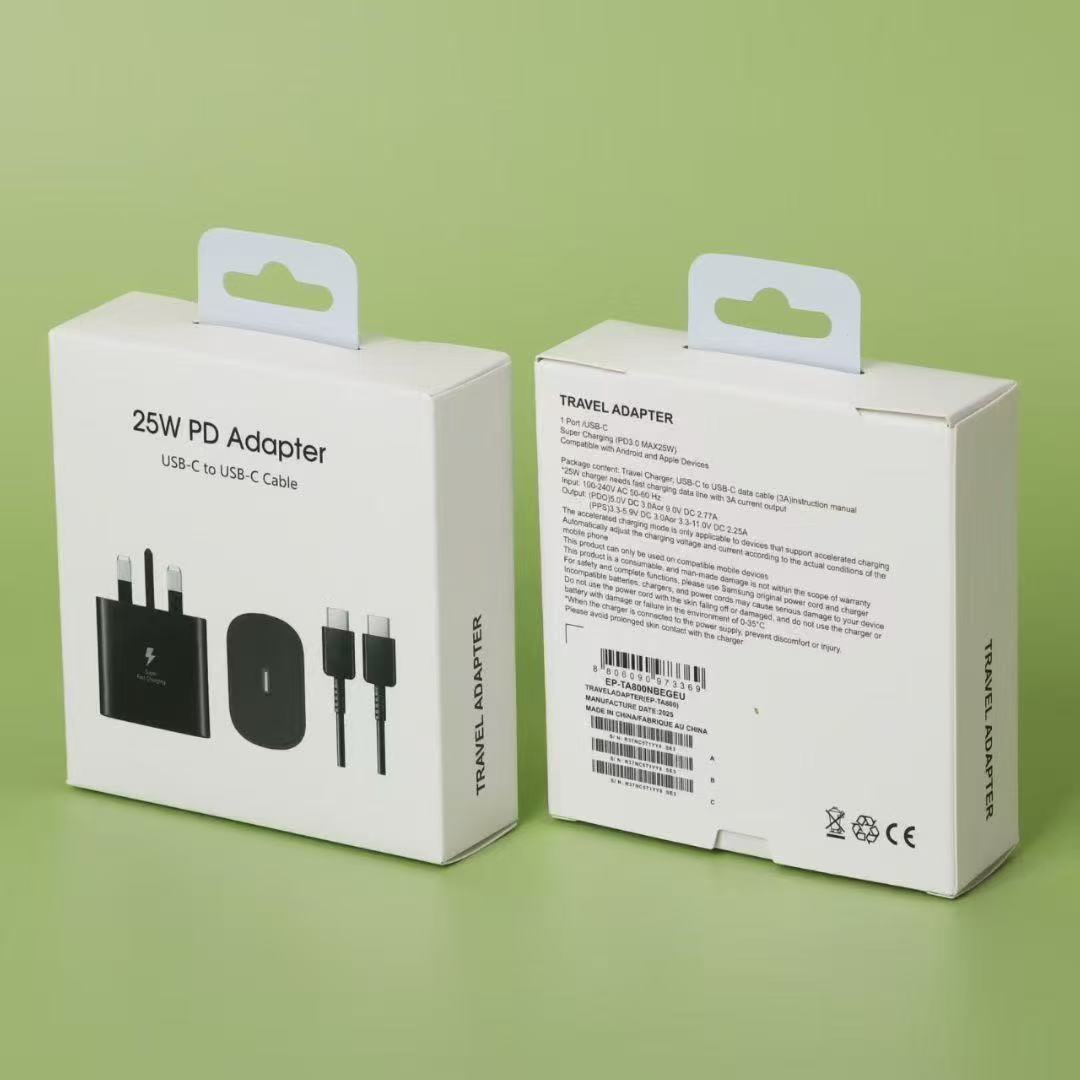 Cargador de Carga Rápida para Celular 25W PD 45W S22 con Carga Rápida