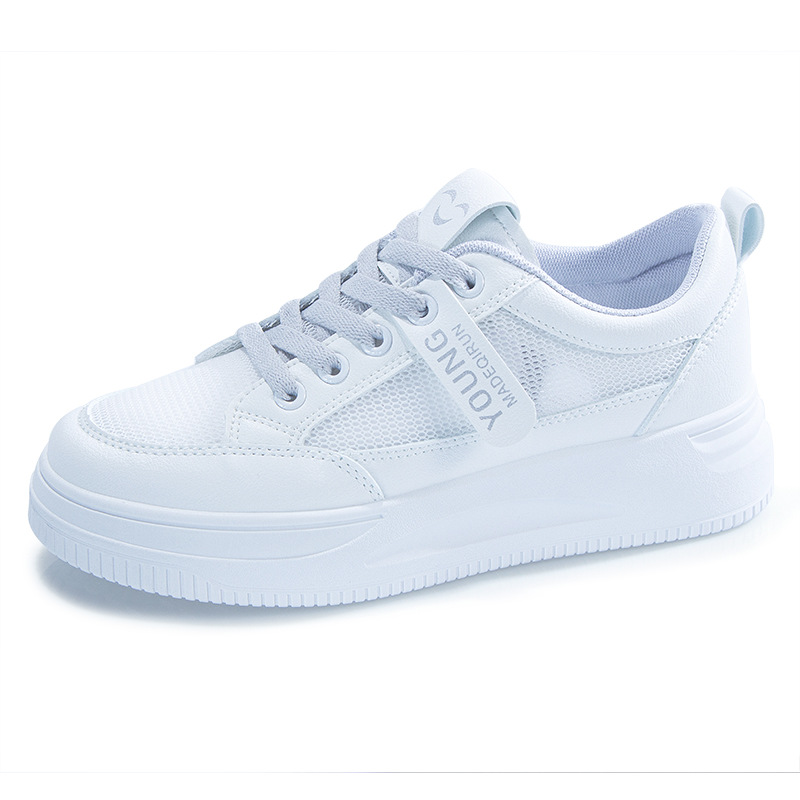 Little White Shoes Woman 2023 Summer New Versatile Student Breathable Mesh White Shoes Fashion INS Fashion Casual Board Shoes Woman