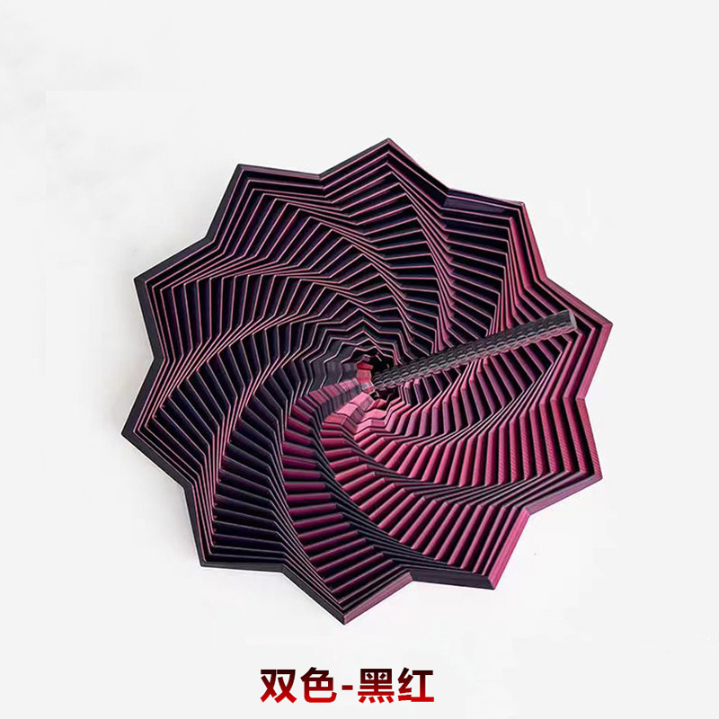 3d打印萝卜塔多边形螺旋塔带操作把手视错觉玩具跨境创意解压玩具|undefined