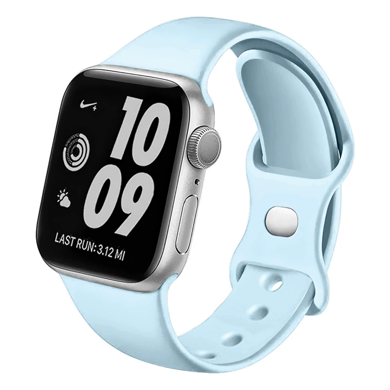 Совместимый кожаный ремешок для Apple iWatch силиконовый ремешок monochrome Applewatch ремешок восьмизначный замок