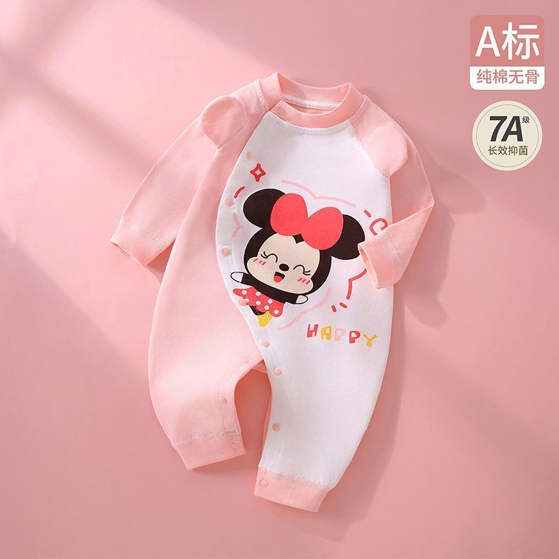春秋婴儿连体衣纯棉宝宝小动物衣服新生儿外出家居服a类可爱炸街|undefined