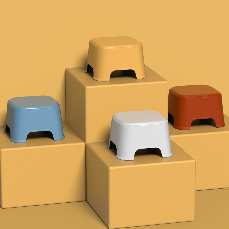 小凳子家用矮凳儿童脚凳踩脚小板凳加厚塑料换鞋凳客厅幼儿园椅子