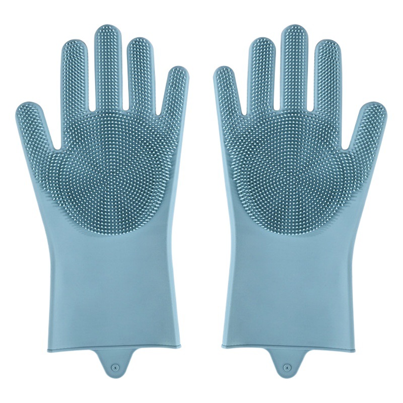 Guantes de baño para mascotas de estilo explosivo, más perros y gatos de terciopelo, anti-agarre y anti-mordedura, mujeres, tareas domésticas impermeables, guantes de silicona para lavar platos, invierno