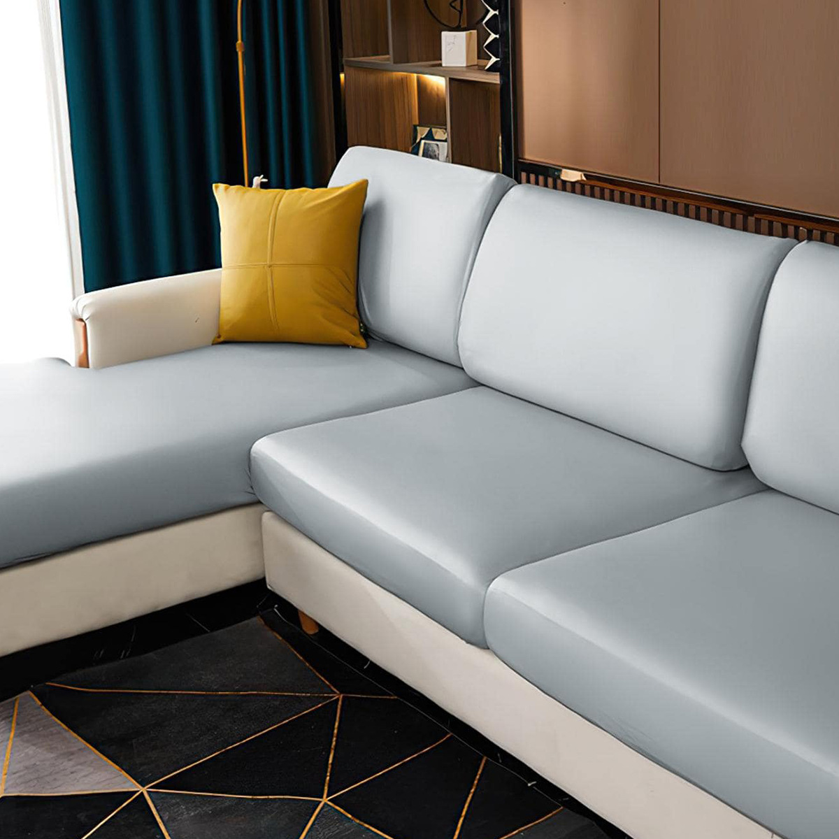 Funda de cojín de sofá impermeable de PU de cuero elástico transfronterizo de Amazon Funda de sofá universal con todo incluido Funda de sofá en stock