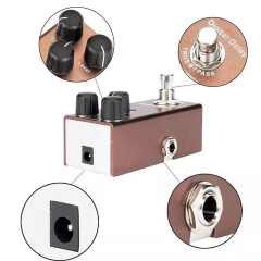 跨境熱賣電吉他效果器金屬失真過載混響音效貝斯樂器配件工廠直銷