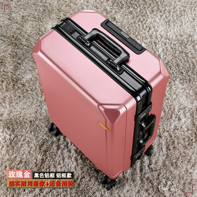 アルミフレームトロリースーツケース男性と女性のためのユニバーサルホイールスーツケース新しい大容量パスワードボックスビジネススーツケース学生|undefined