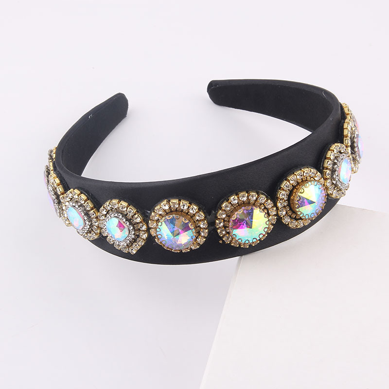 Diadema De Ala Ancha Con Strass De Color Barroco display picture 2