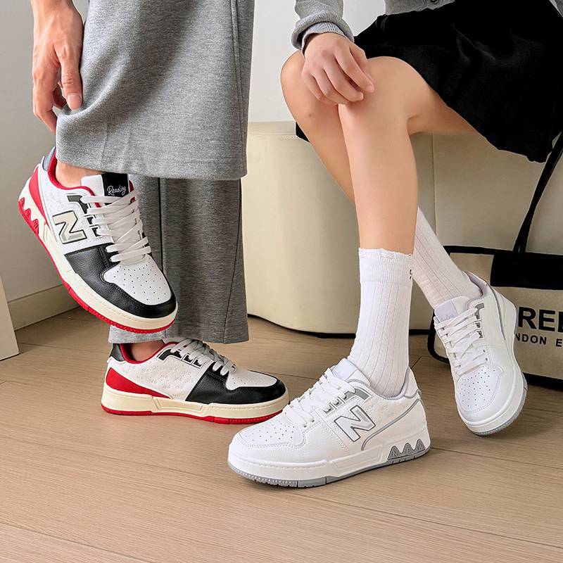 Plus Men's Shoes Flagship Genuine Trendy Women's Shoes 2026 Spring New Casual Versatile Breathable Low-Top Sports Sneakers