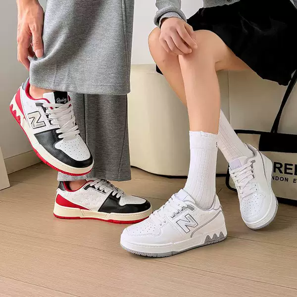 Plus Men's Shoes Flagship Genuine Trendy Women's Shoes 2026 Spring New Casual Versatile Breathable Low-Top Sports Sneakers