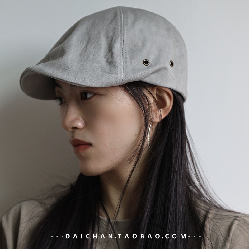 Vintage Washed Cotton Distressed Duckbill Hat for Summer, Unisex Casual Newsboy Hat, Painter Hat Vintage Washed Cotton Distressed Duckbill Hat for Summer, Unisex Casual Newsboy Hat, Painter Hat